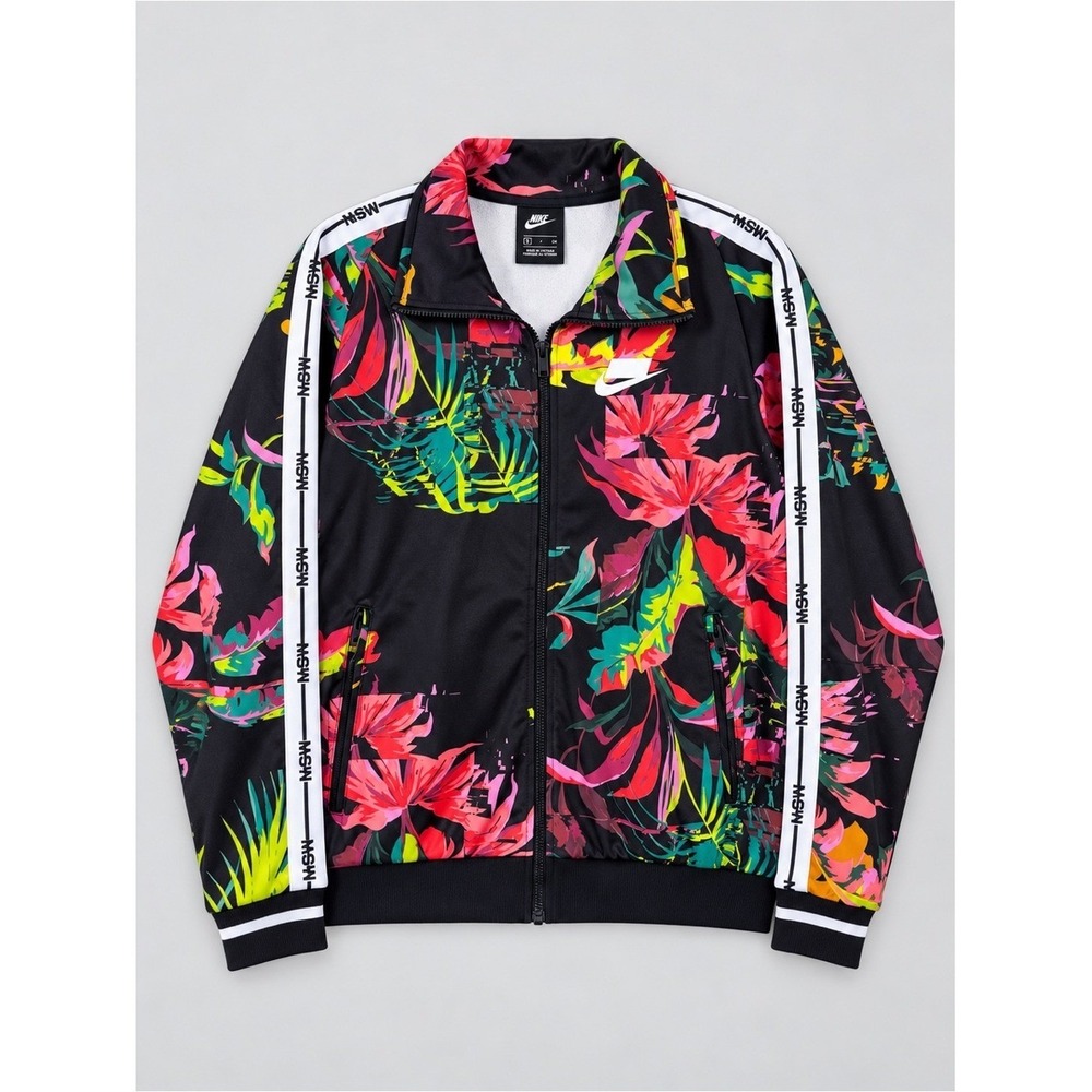 Nike Sportswear NSW Mens Floral Track Jacket Small Retro Athleisure Activewear